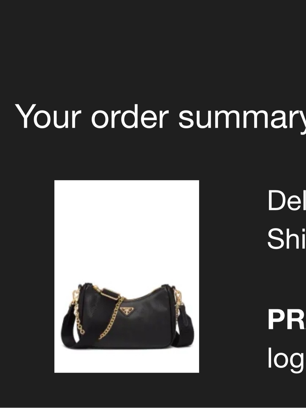 Prada Black Saffiano Leather Mini Shoulder Bag with removable Gold Chain - Picture 4 of 9